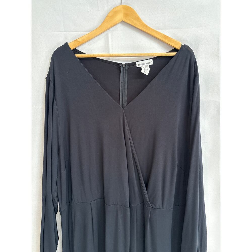 Women’s Jessica London Size 26 Long Sleeve Black Formal Dress.